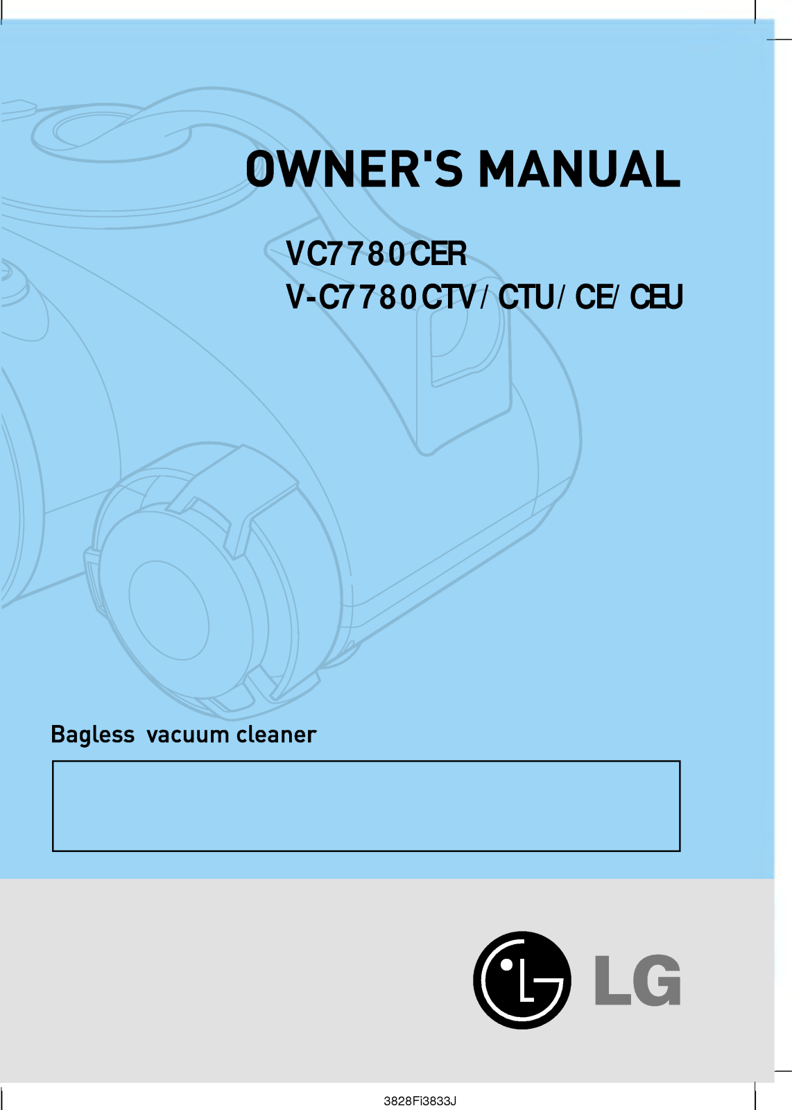 LG VC7780CER User Manual