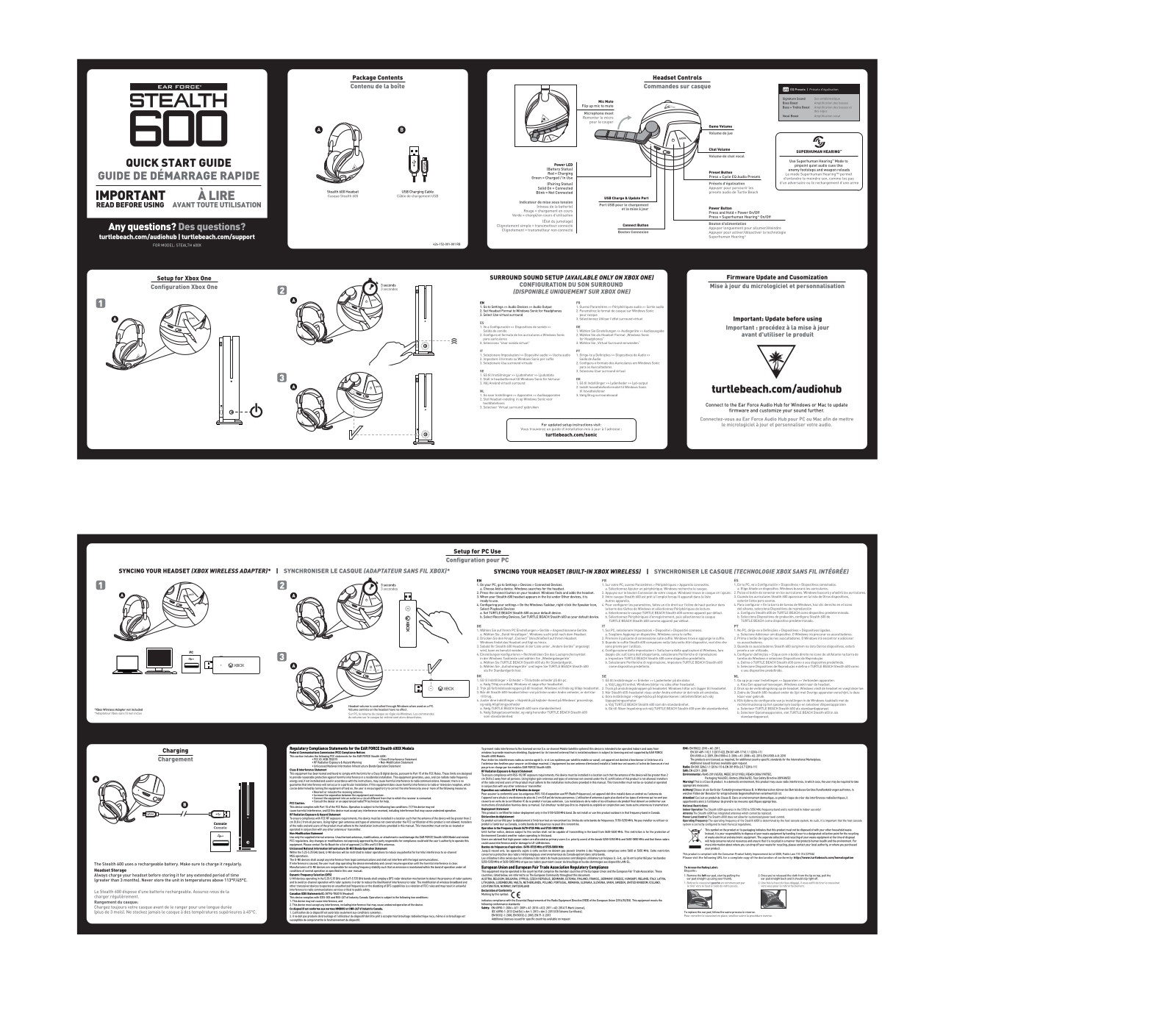 Turtle Beach ear force stealth 600x Instruction manual