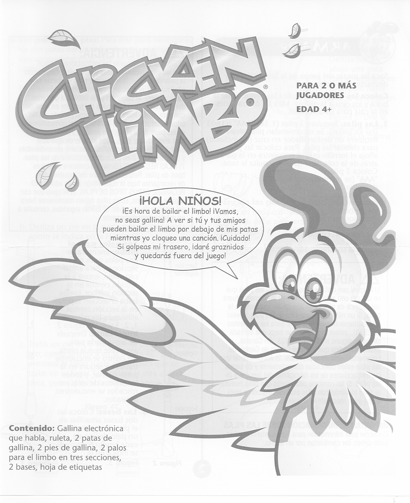 HASBRO Chicken Limbo Spanish 2005 User Manual