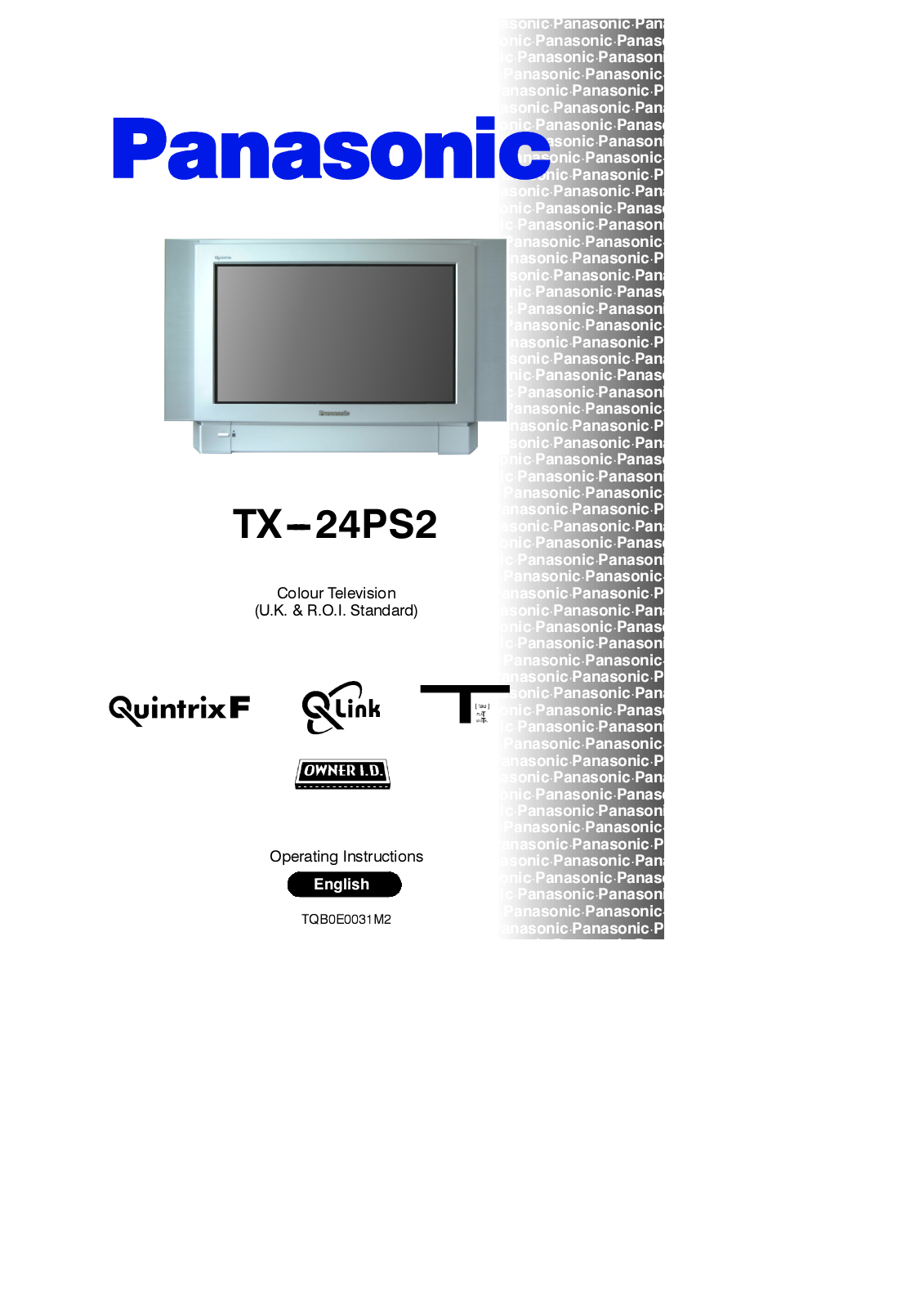 Panasonic TX-24PS2 User Manual