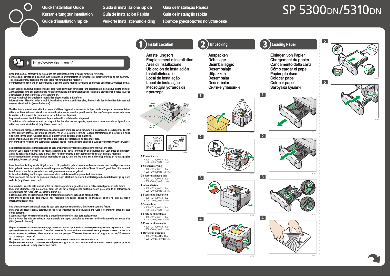 Ricoh SP 5300DN User Manual