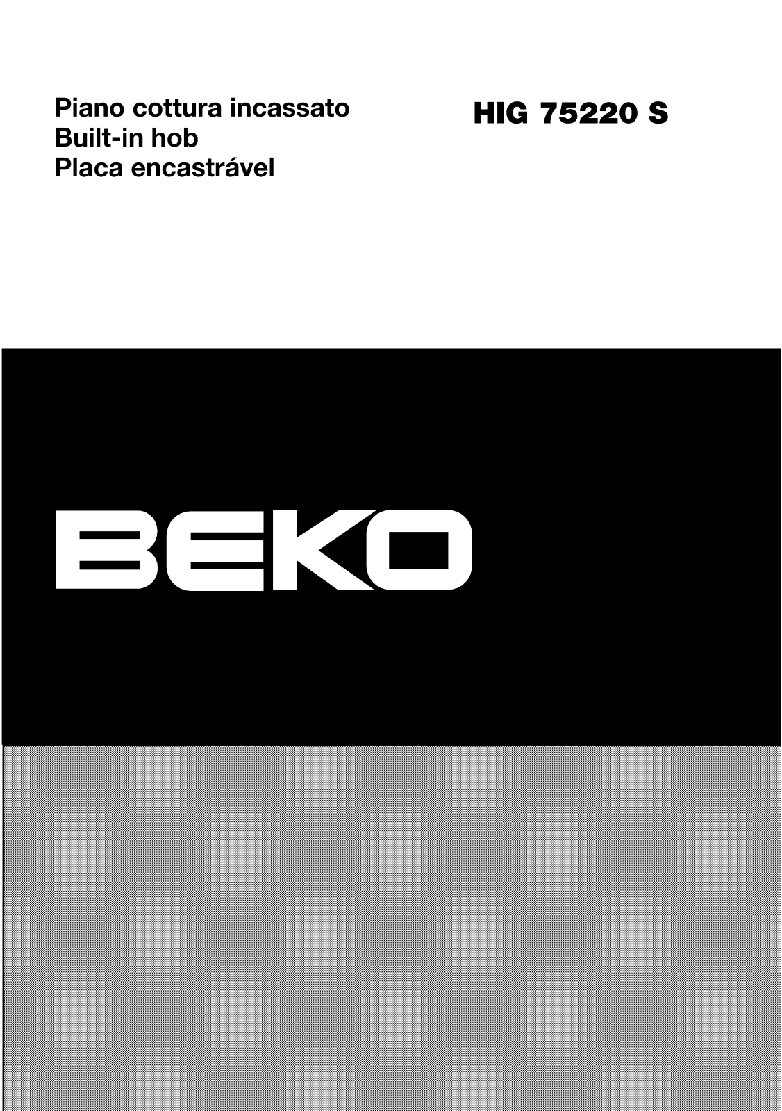 Beko HIG75220S User manual
