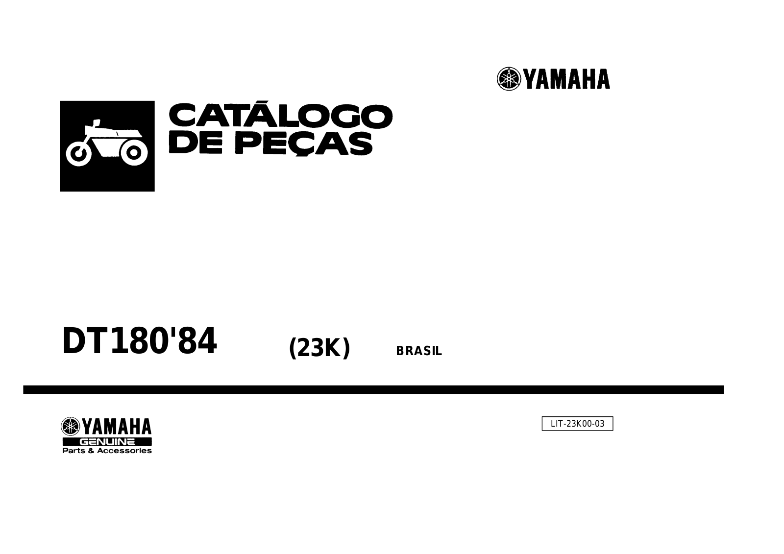 Yamaha DT 180 Parts Catalog