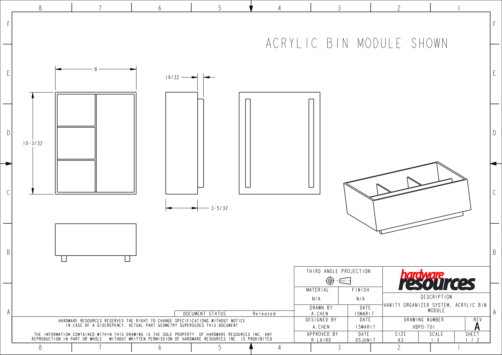 Hardware Resources HWSC1887 Specifications - ManualMachine.com