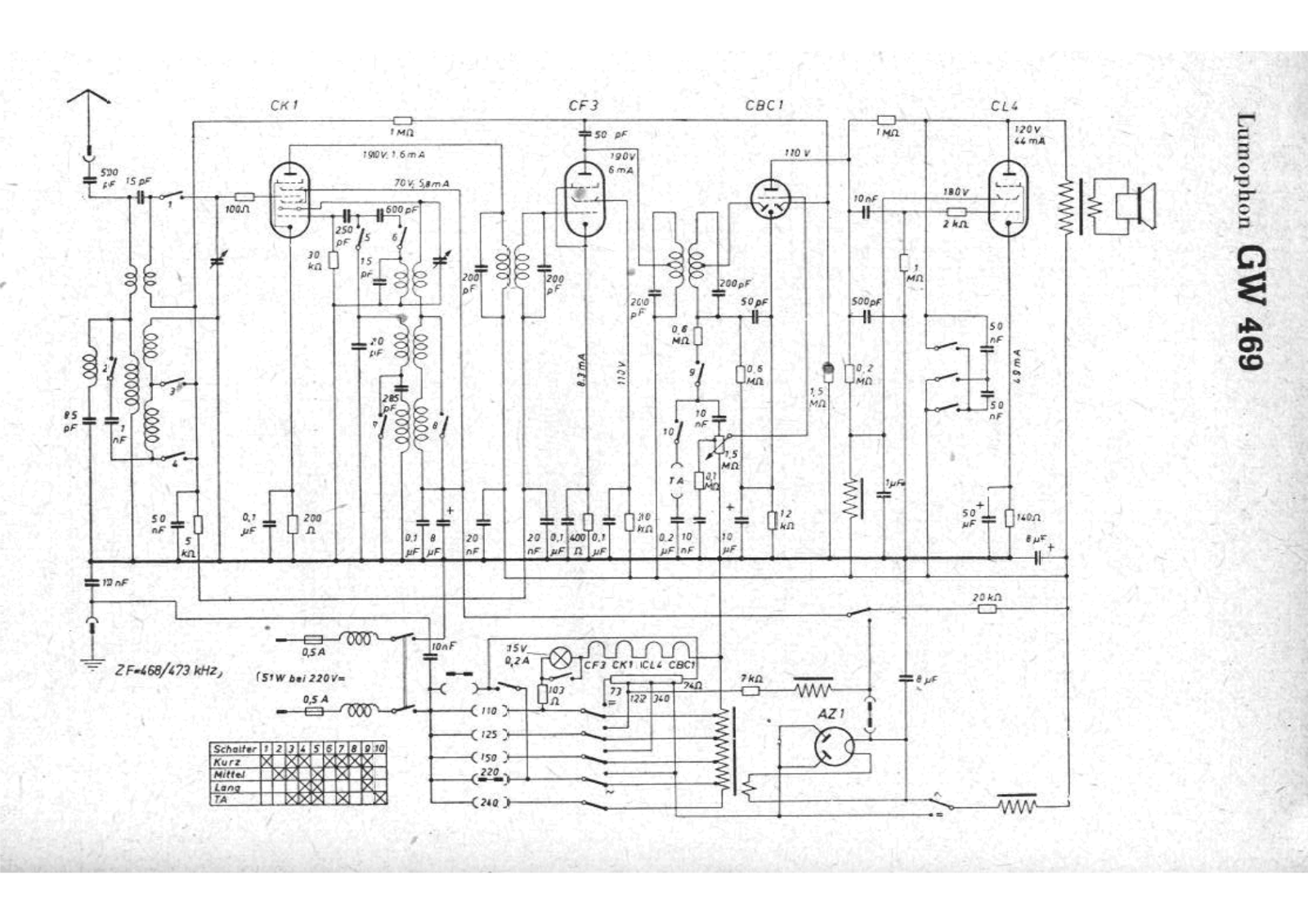 Lumophon gw469 schematic - ManualMachine.com