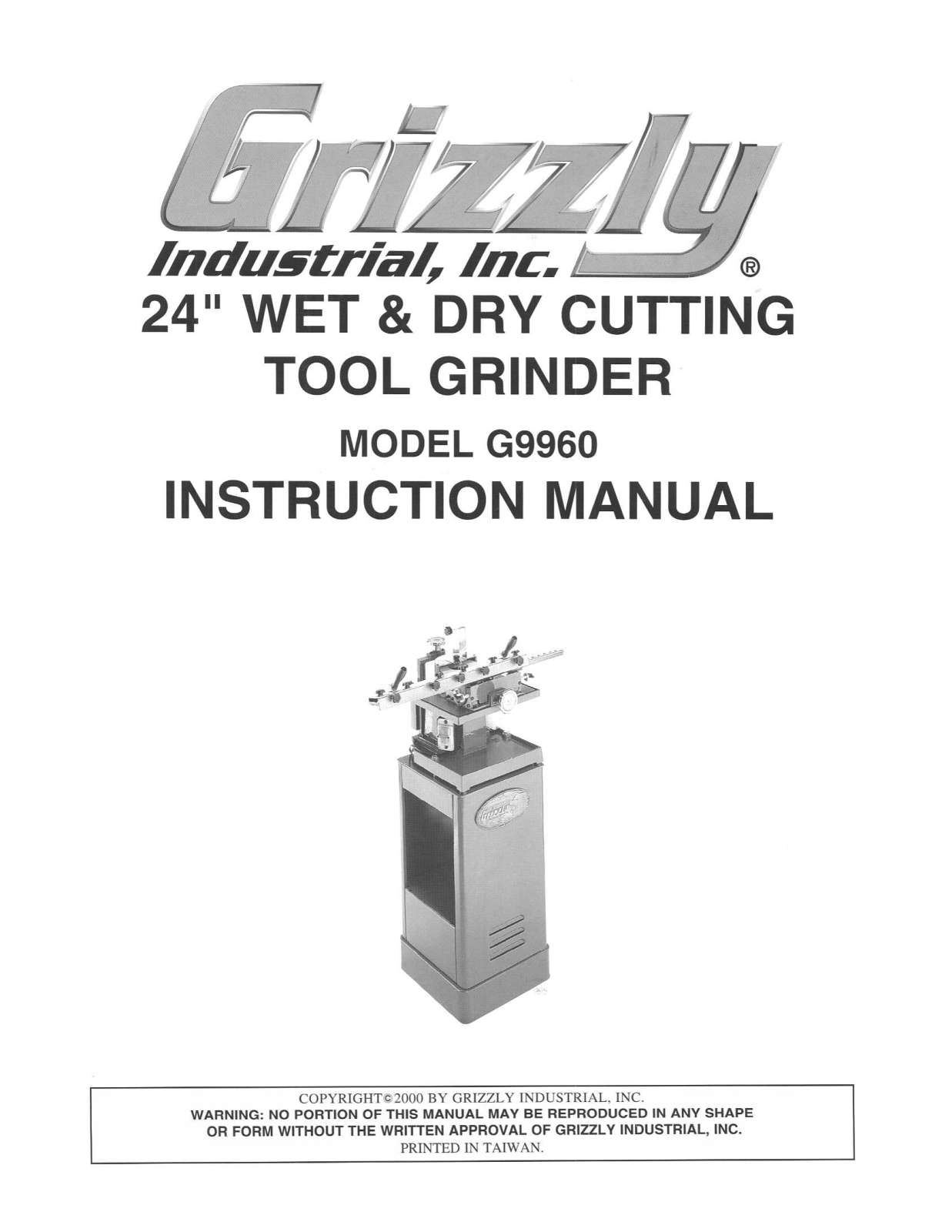 Grizzly G9960 User Manual