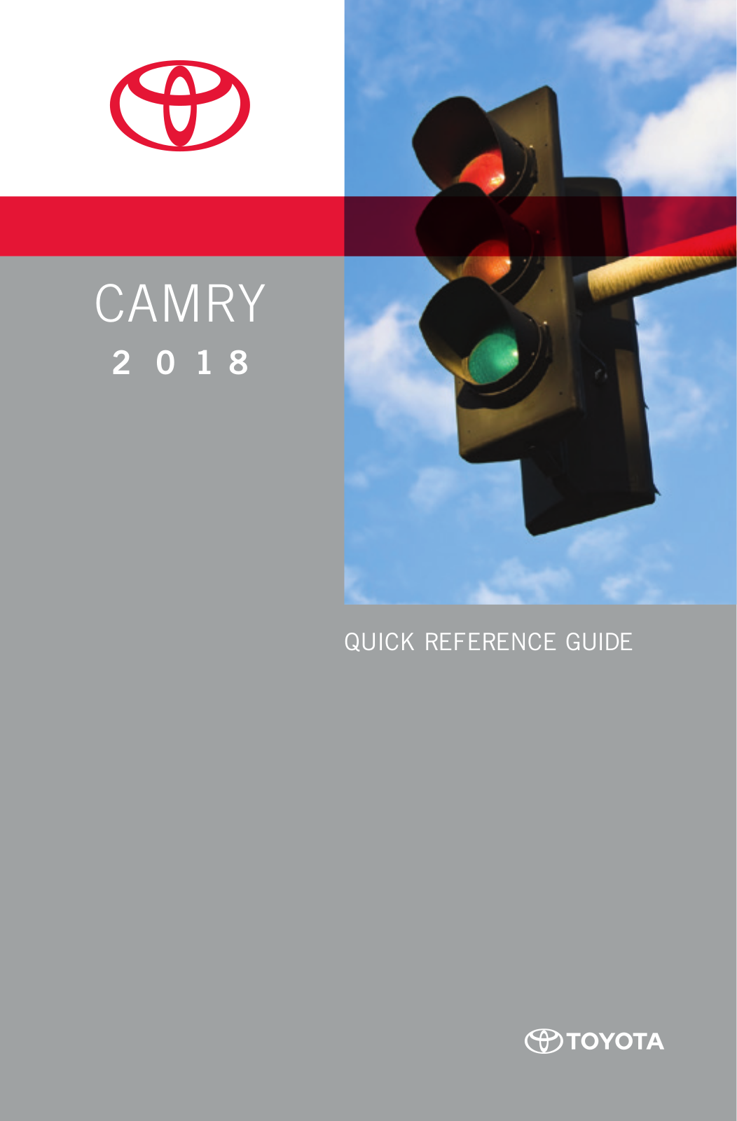 Toyota Camry 2018 Quick Reference Guide