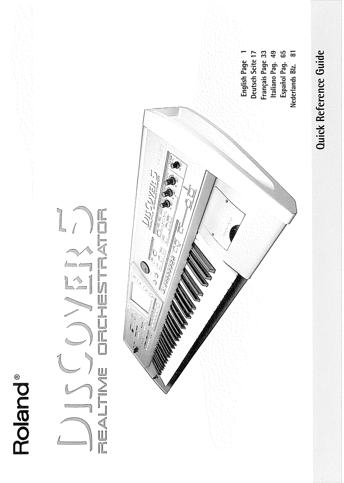 Roland DISCOVER-5 User Manual