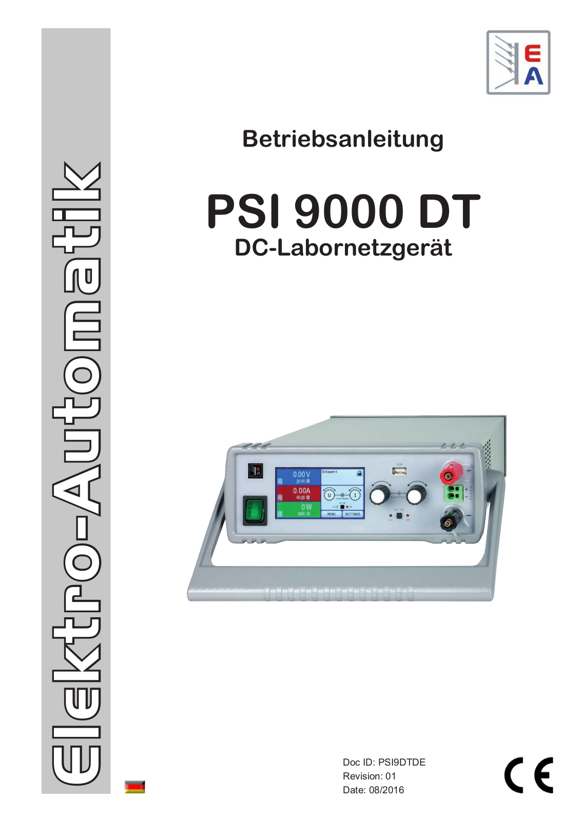 EA Elektro Automatik PSI 9000 DT operating manual