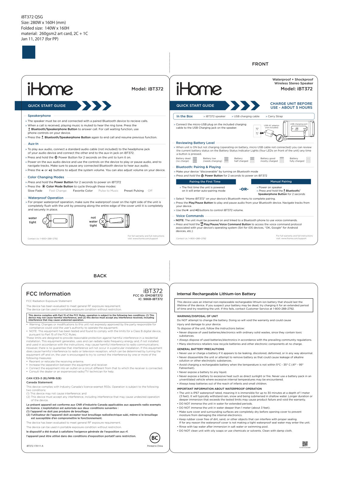 SDI Technologies IBT372 User Manual