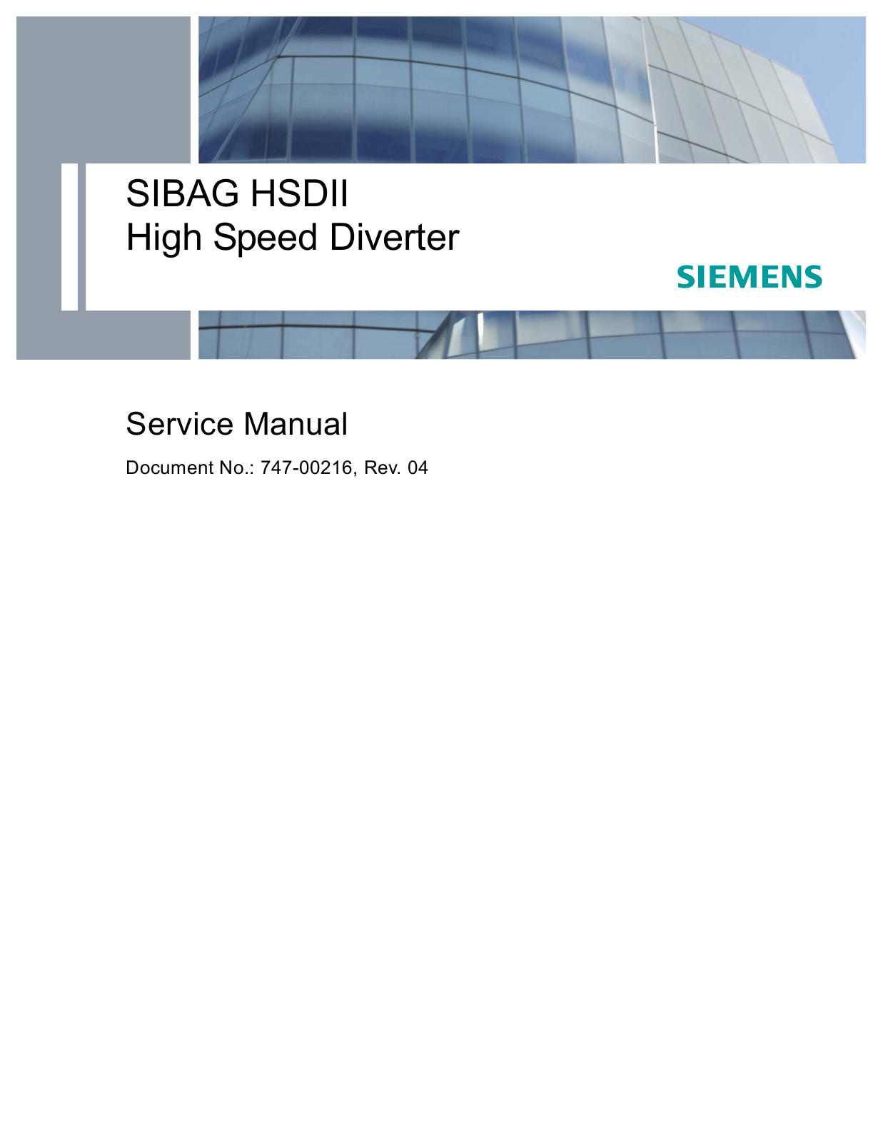 Siemens HSDII Service Manual