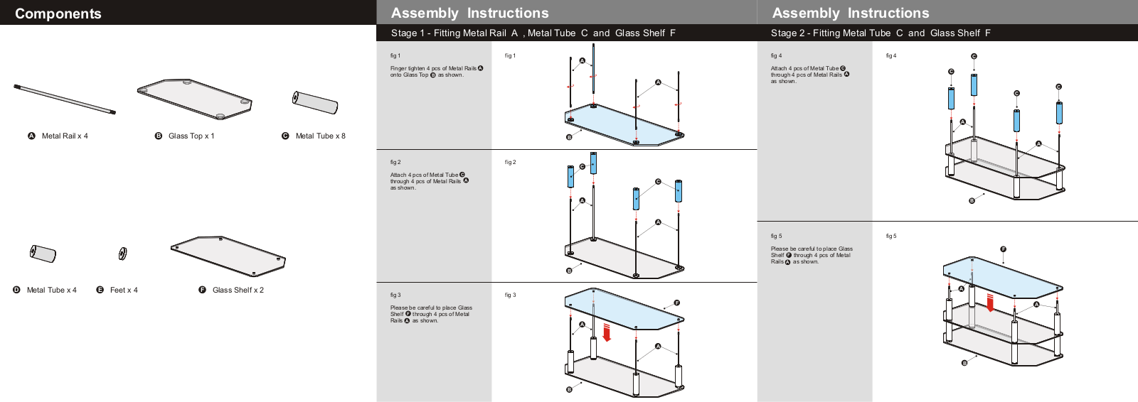 Argos 6090698 ASSEMBLY INSTRUCTIONS