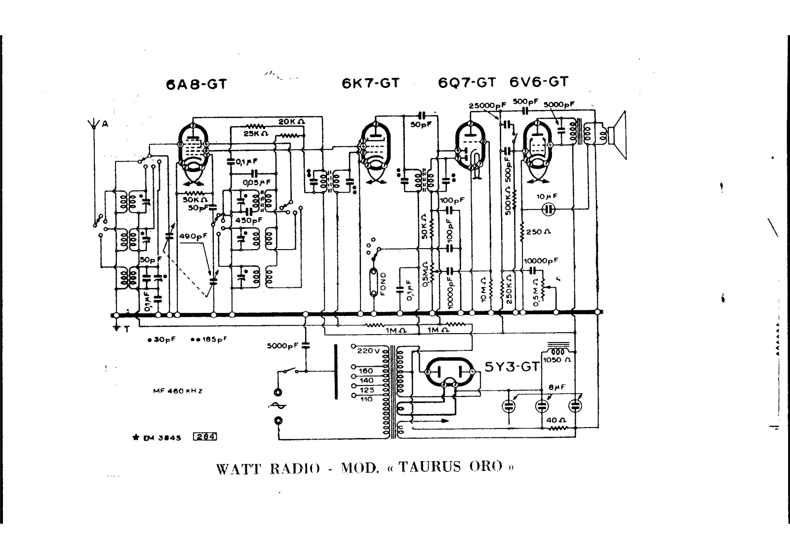 Watt Radio taurus oro schematic - ManualMachine.com