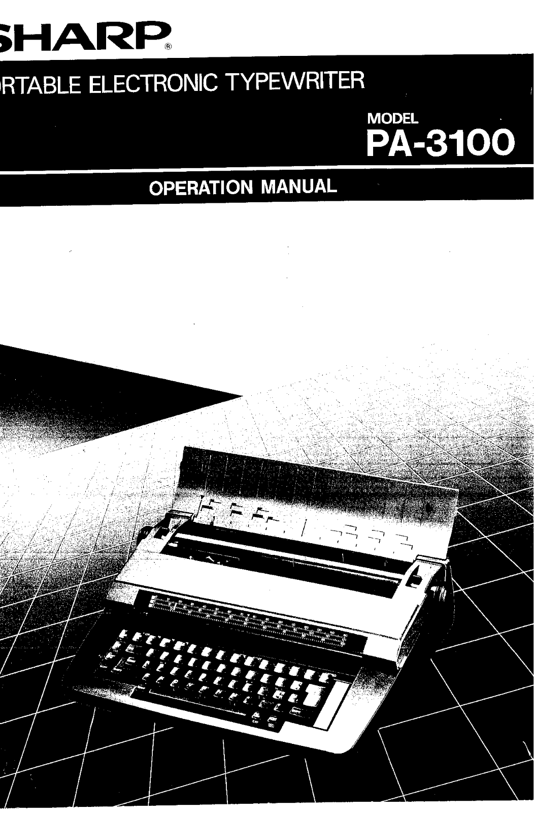 Sharp PA-3100 Manual