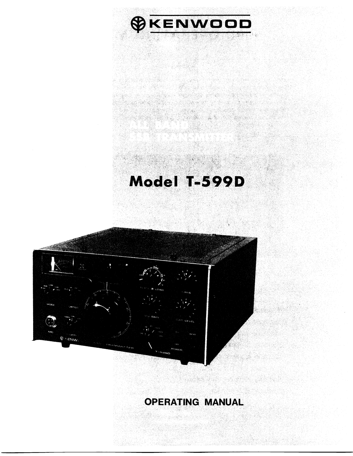 Kenwood T-599D Operating Manual