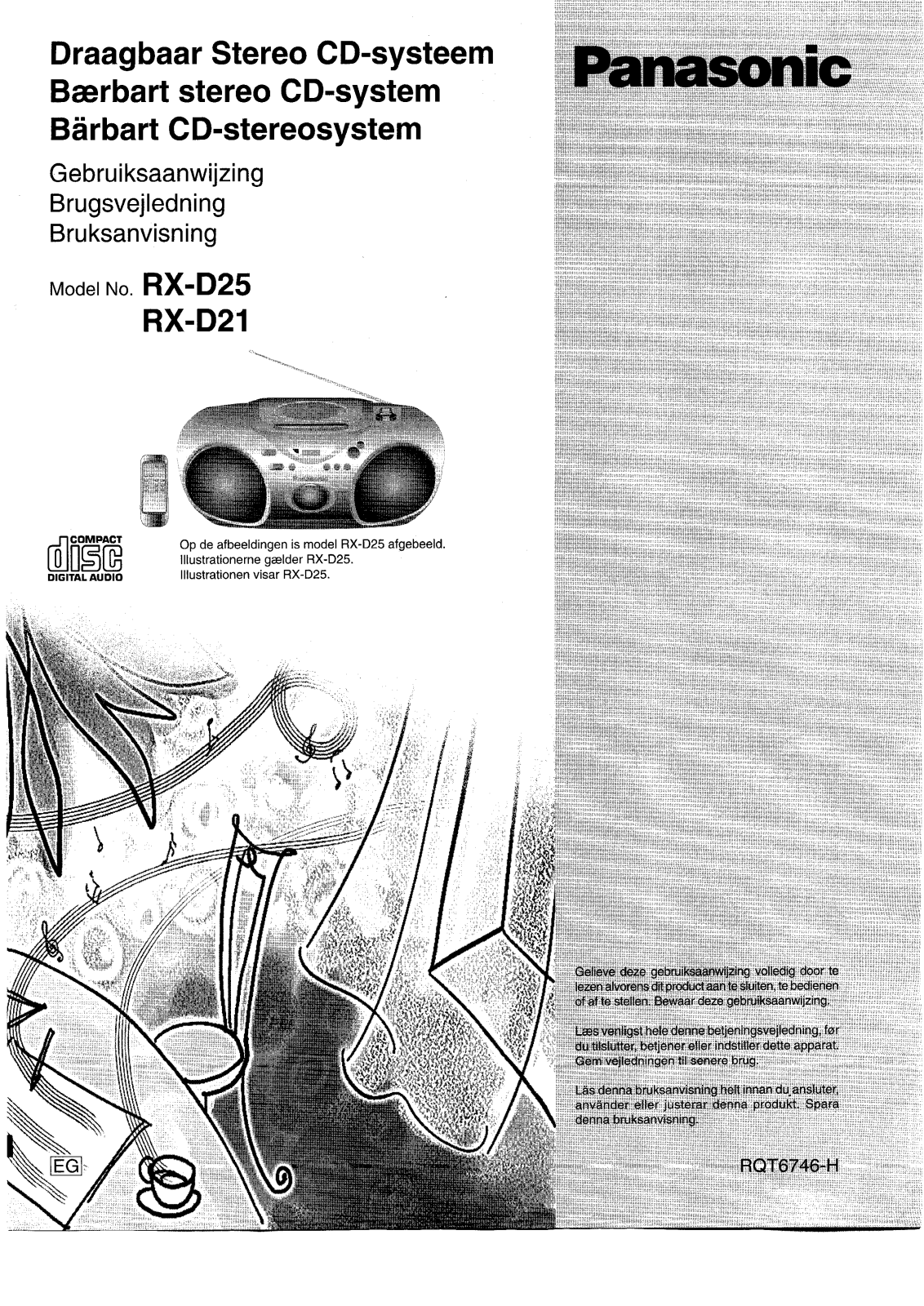 Panasonic RX-D21, RX-D25 User Manual