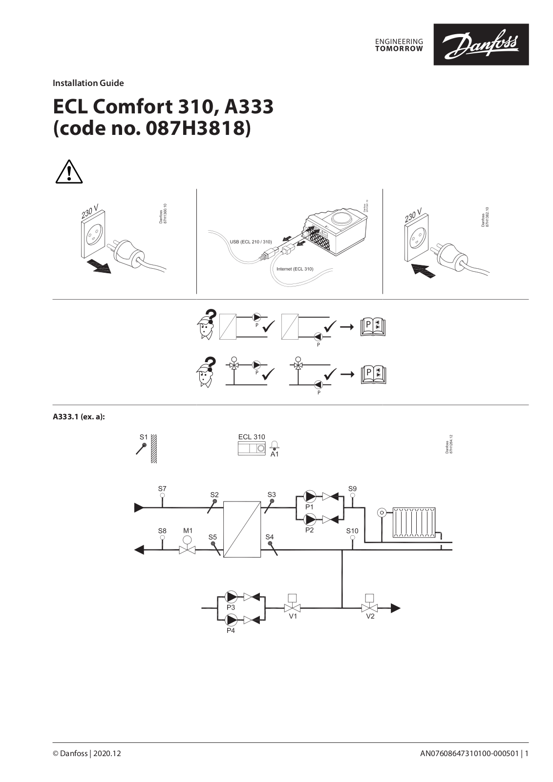 Danfoss A333 Installation guide