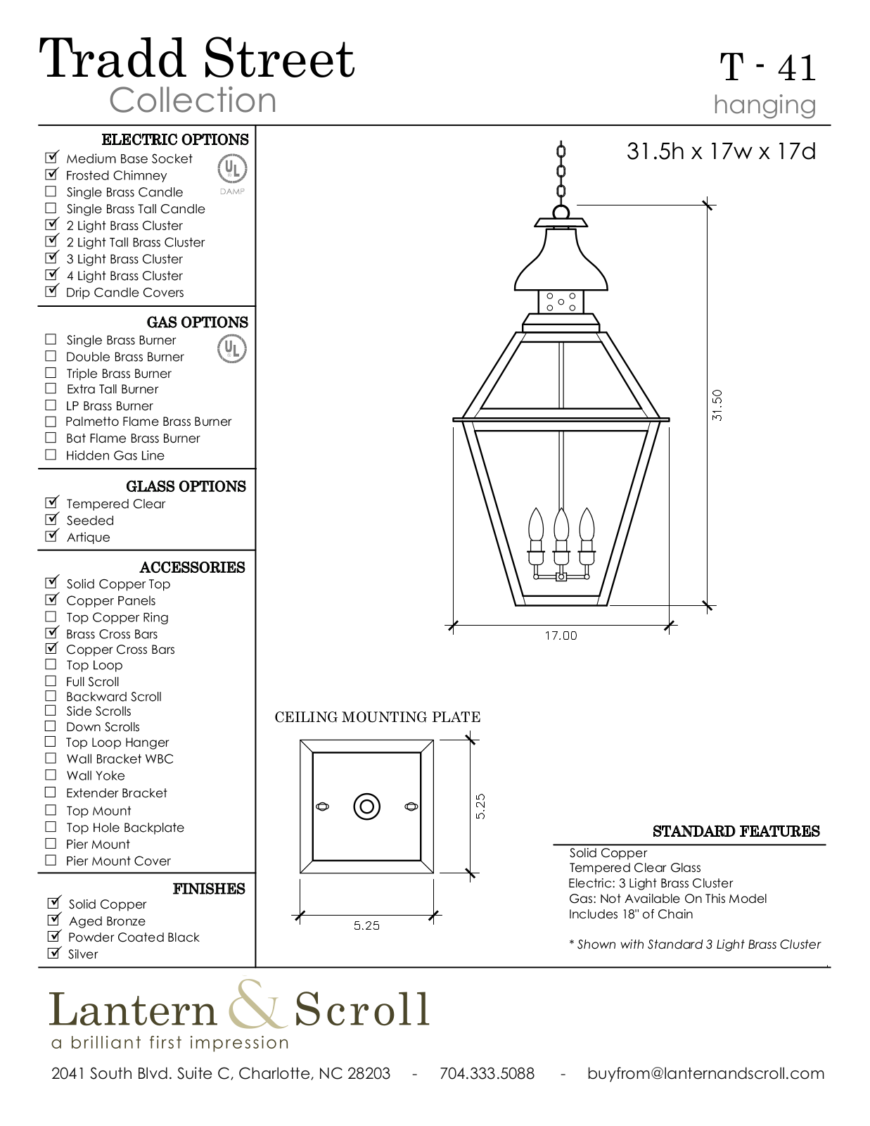 Lantern & Scroll LASC1079 Specifications - ManualMachine.com