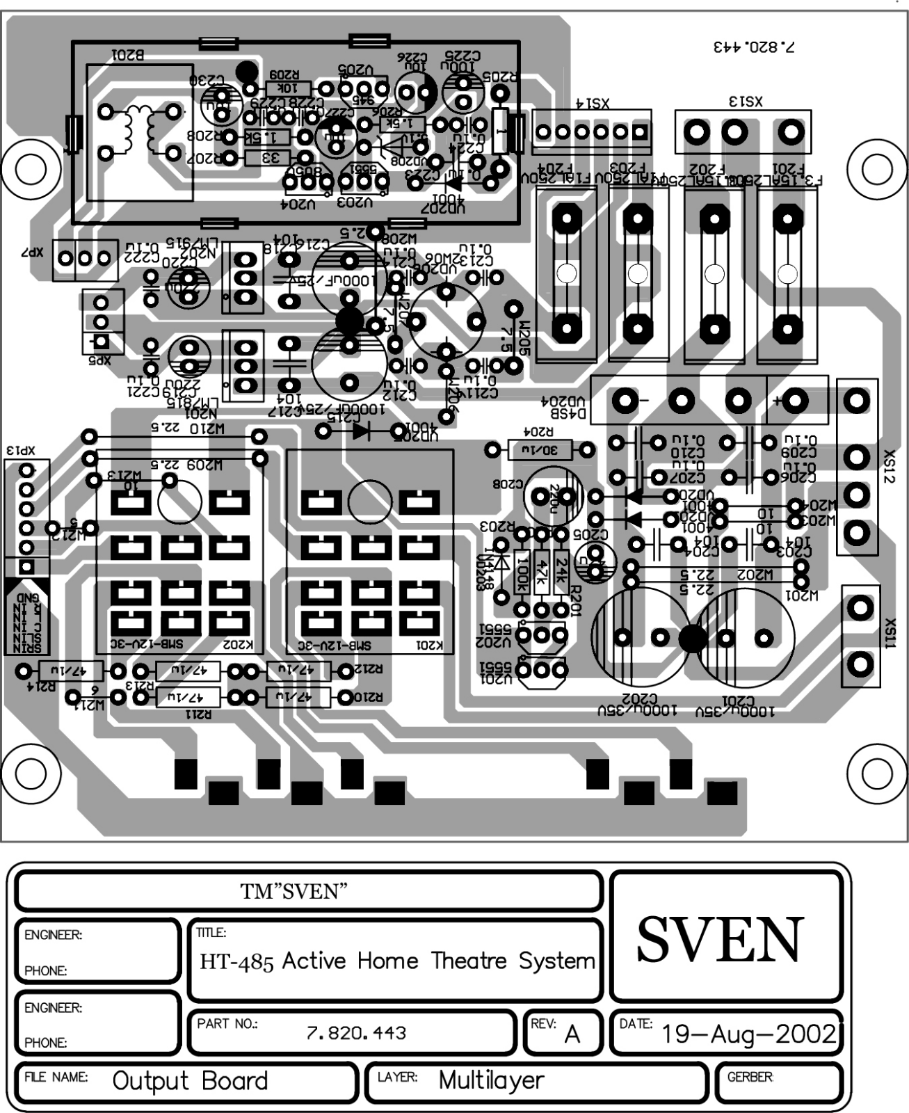 SVEN HT-485 Service Manual