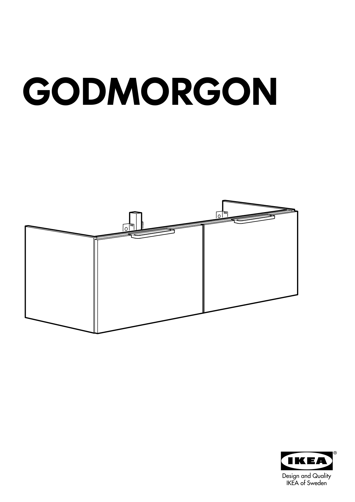 IKEA GODMORGON WASH-STAND W/2 DRWS User Manual