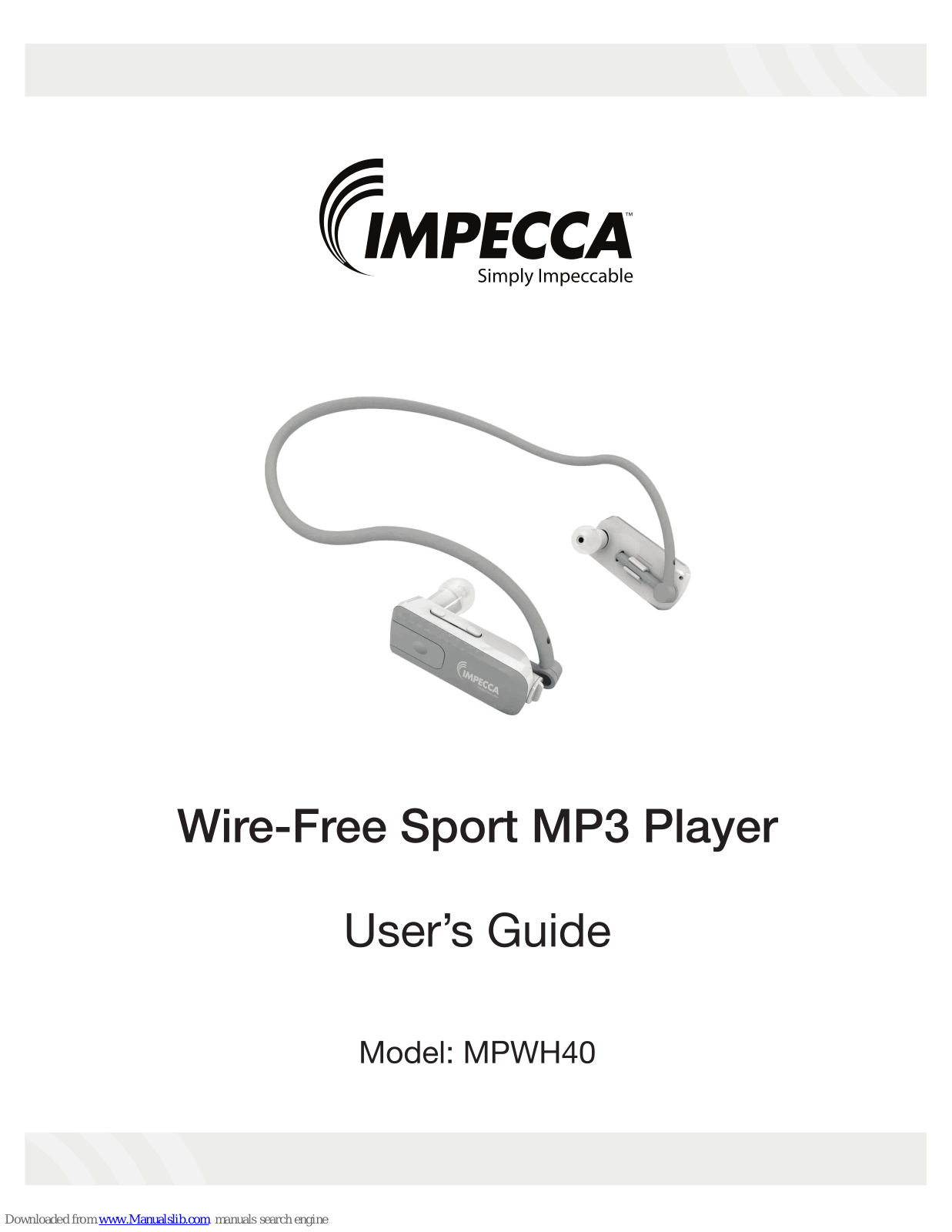 Impecca MPWH40 User Manual