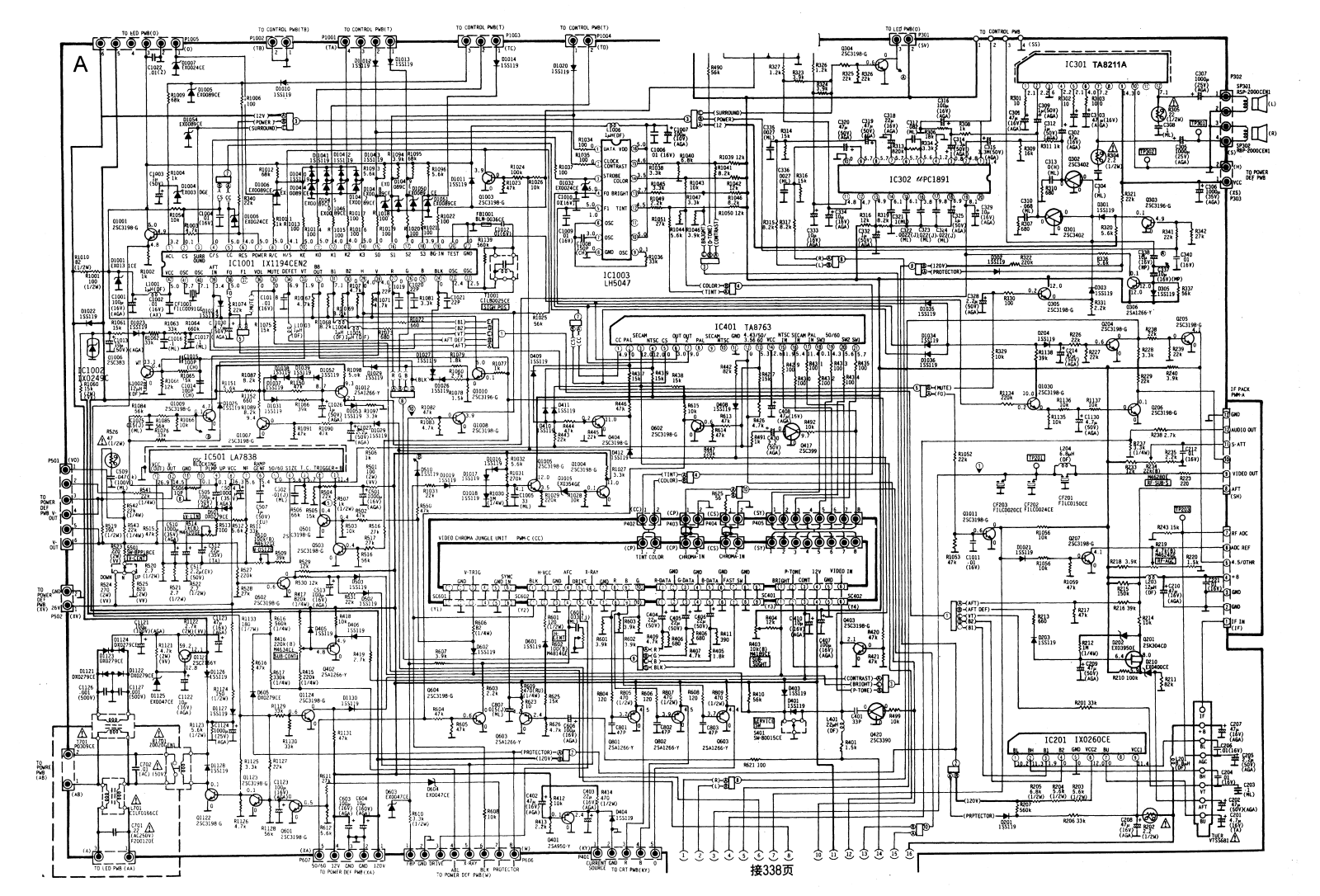 Sharp 29AN1 Schematic