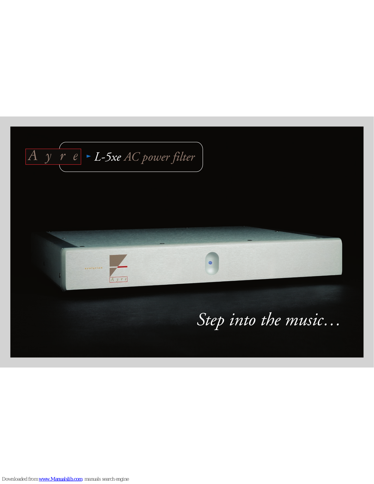 Ayre L-5xe Specifications - ManualMachine.com
