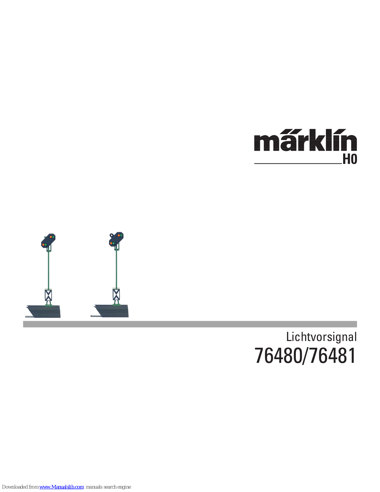 marklin 76480, 76481 Instruction Manual - ManualMachine.com