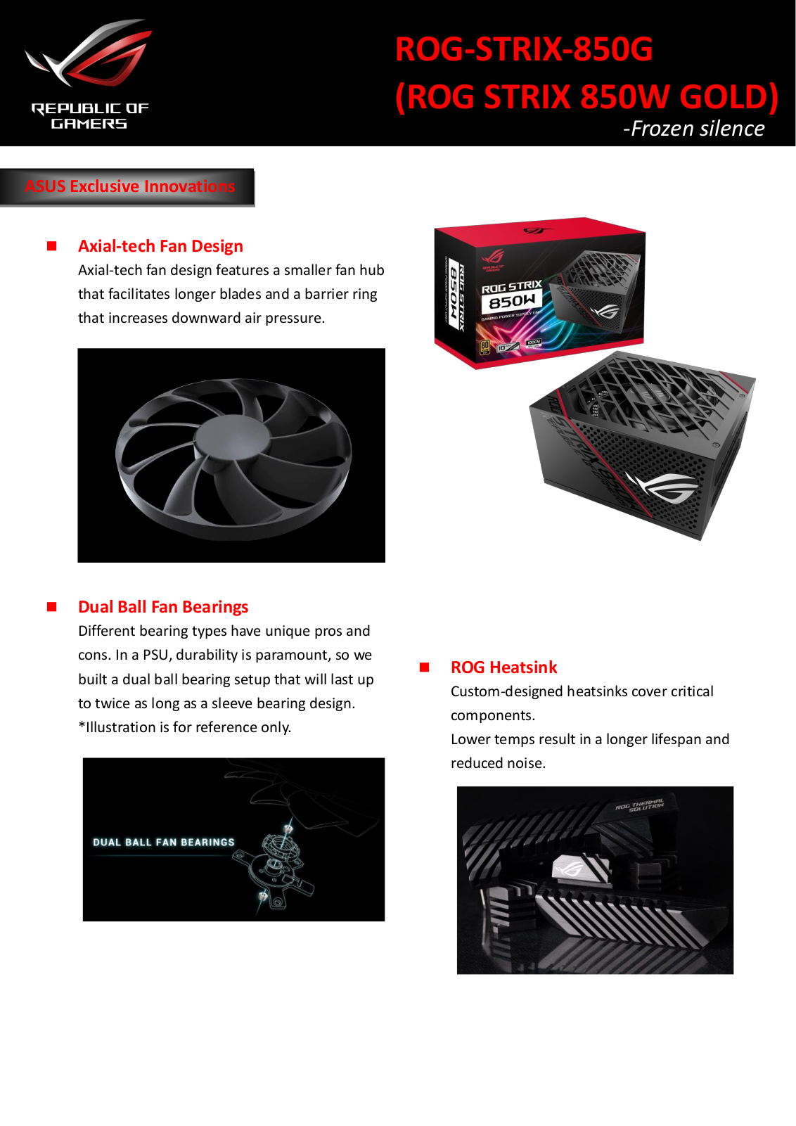 ASUS ROG-STRIX-850G User Manual