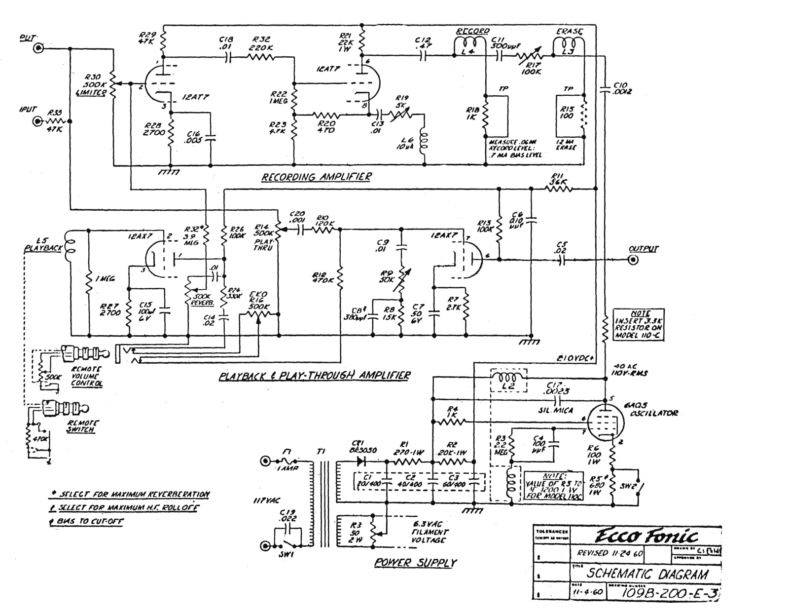 Fender ecco fonic schematic