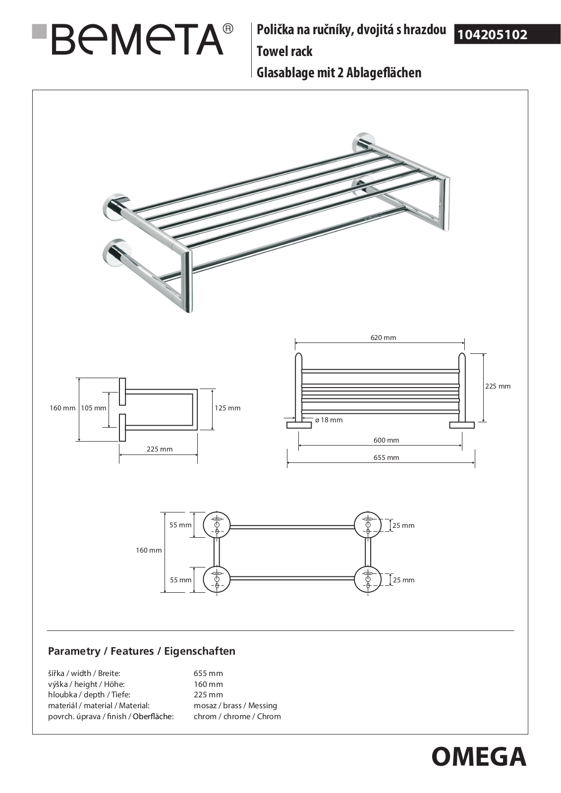 Bemeta Omega 104205102 User guide