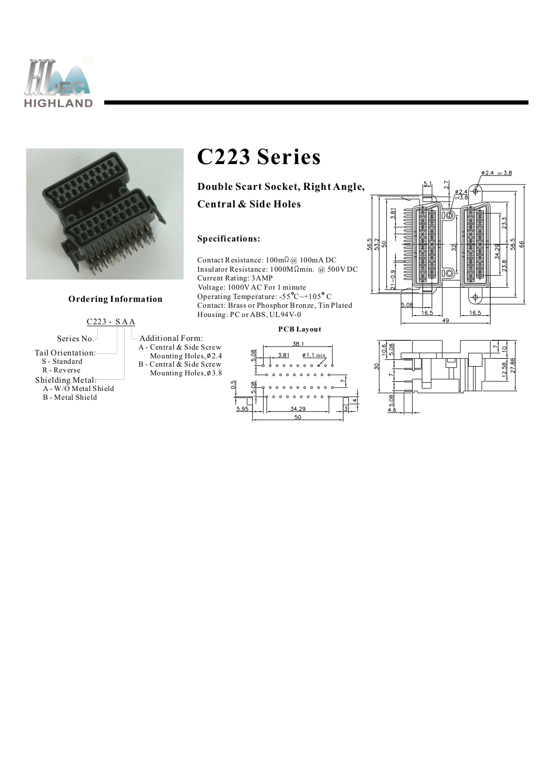 Rainbow Electronics C223 User Manual