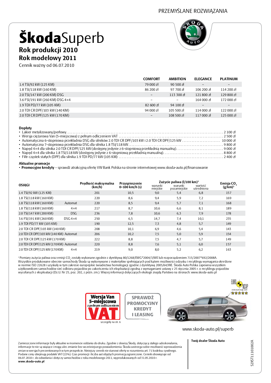 Skoda SUPERB COMBI, SUPERB BROCHURE