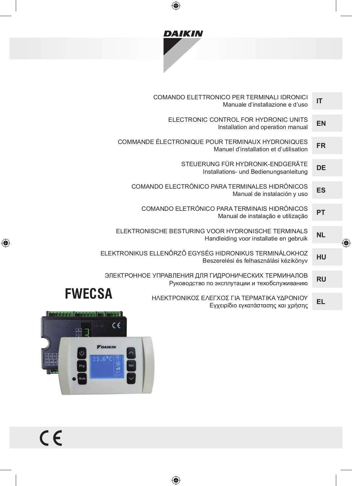 Daikin FWB-BT, FWD-AF, FWD-AT, FWE-CF, FWE-CT User manual