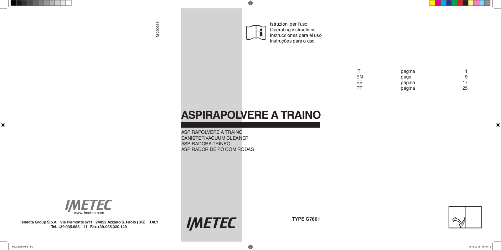 Imetec SILENT POWER COMPACT User Manual