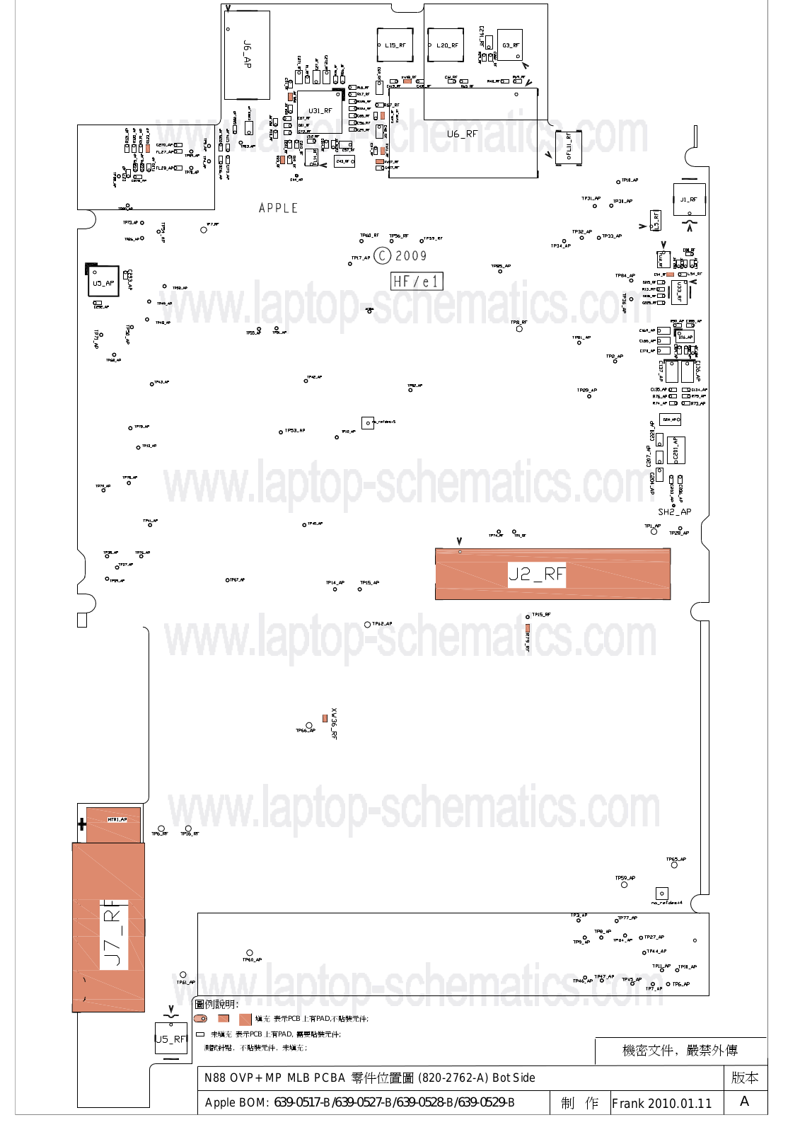 Apple iPhone 3Gs Schematic