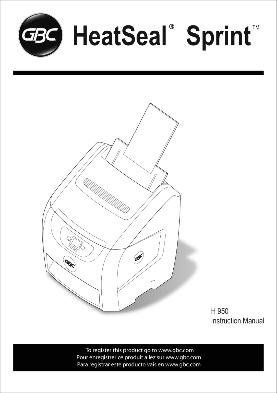 GBC H 950 User Manual