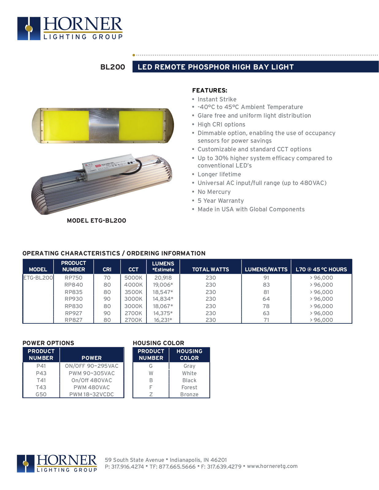 Horner APG BL-200 User Manual