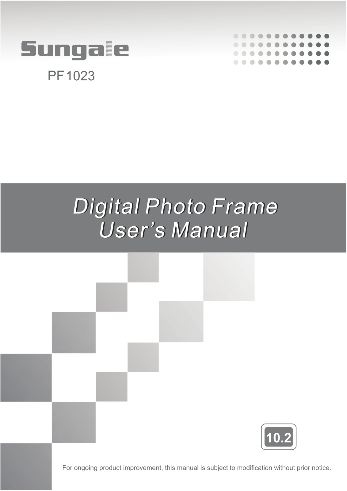 Sungale PF 1023 User Manual