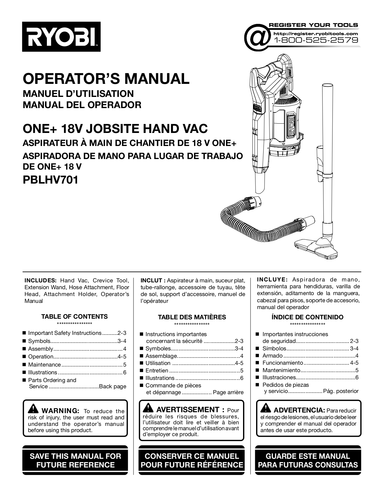 Ryobi PBLHV701 user guide - ManualMachine.com