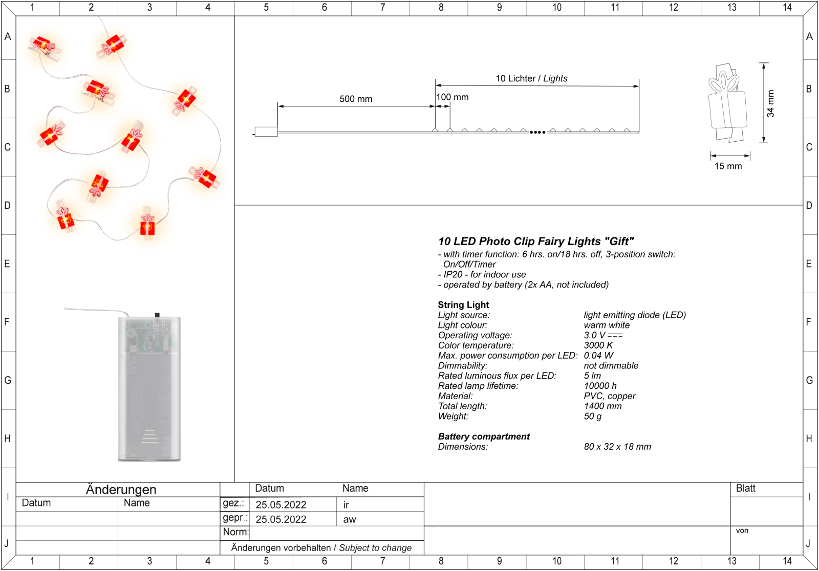 Goobay I-LED-CL-GIFT Datasheet - ManualMachine.com
