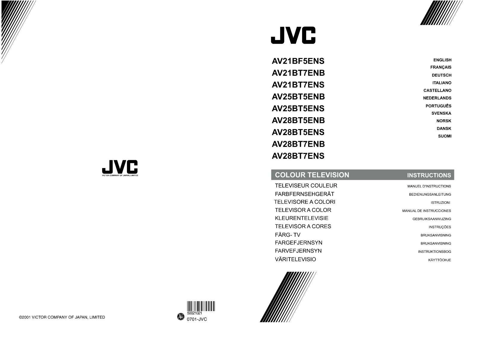 JVC AV-21BT7EEB, AV-21BT7EES, AV-21BT7ENB, AV-21BT7ENS, AV-21BT7EPB User Manual