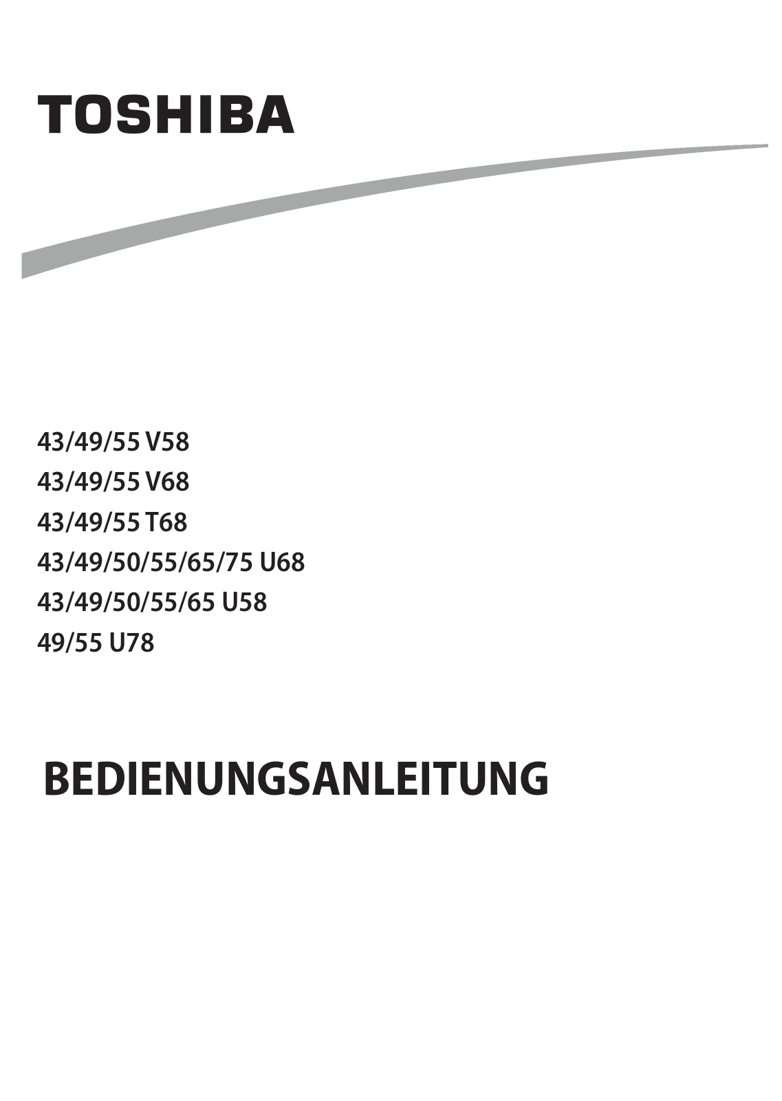 Toshiba 49V5863DA operation manual