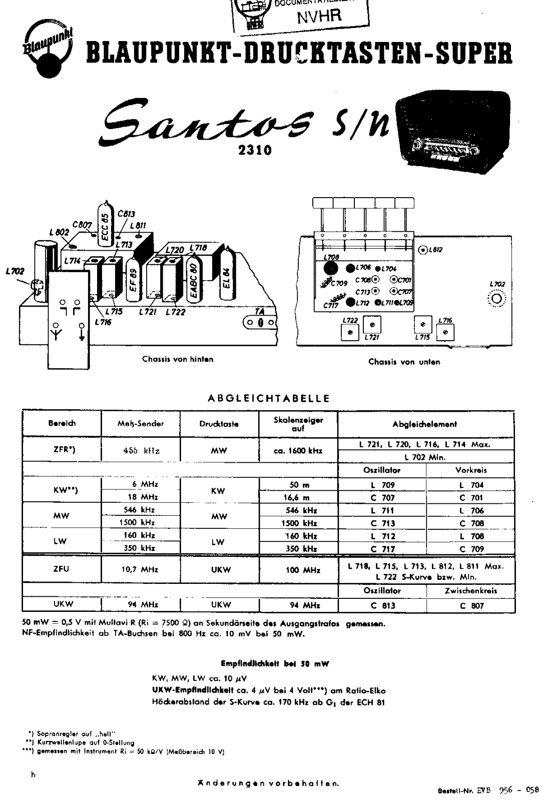 Blaupunkt 2310 Santos Schematic