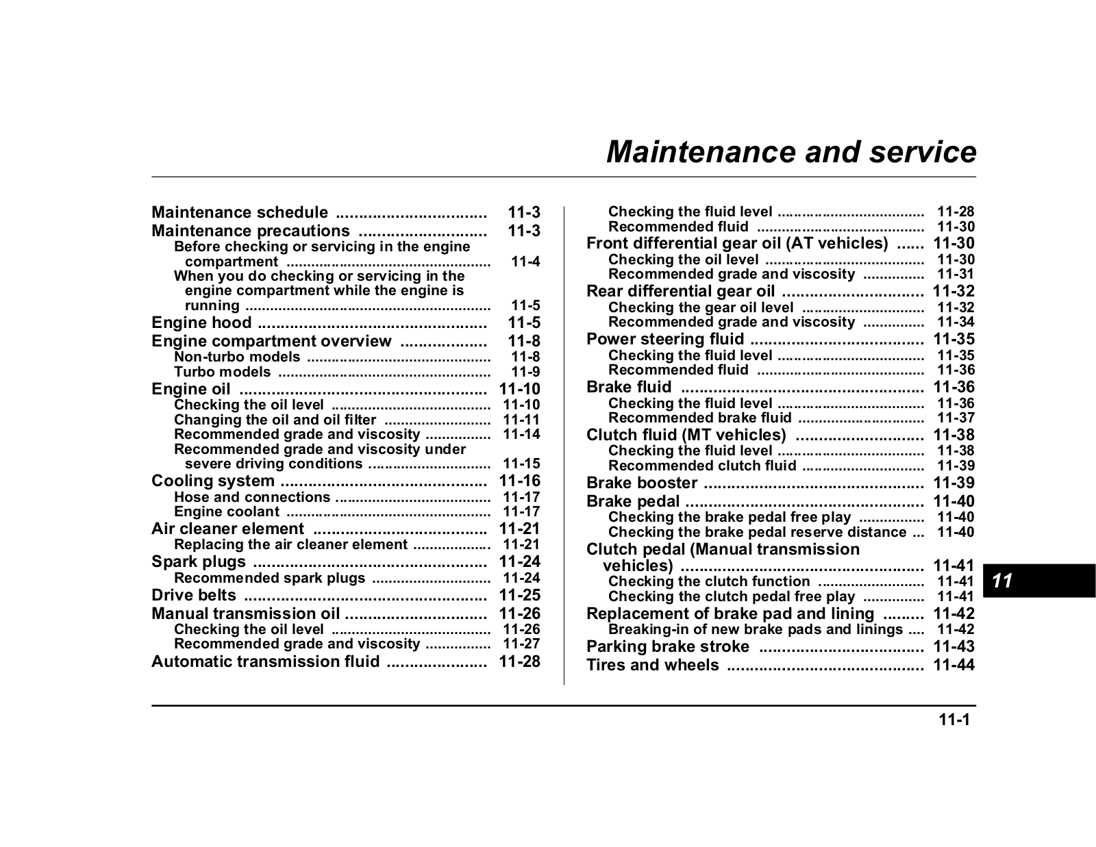 Subaru Baja 2004 Service Guide