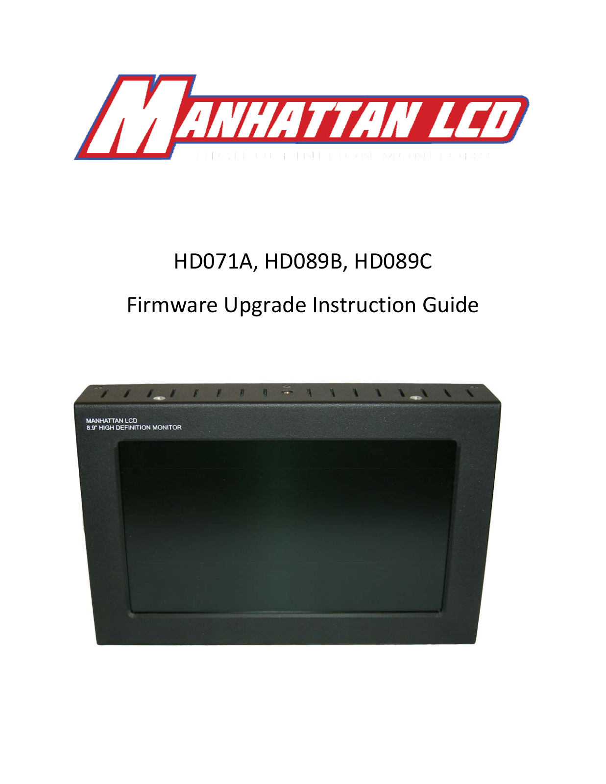 Manhattan LCD HD089C Installation Instructions - ManualMachine.com