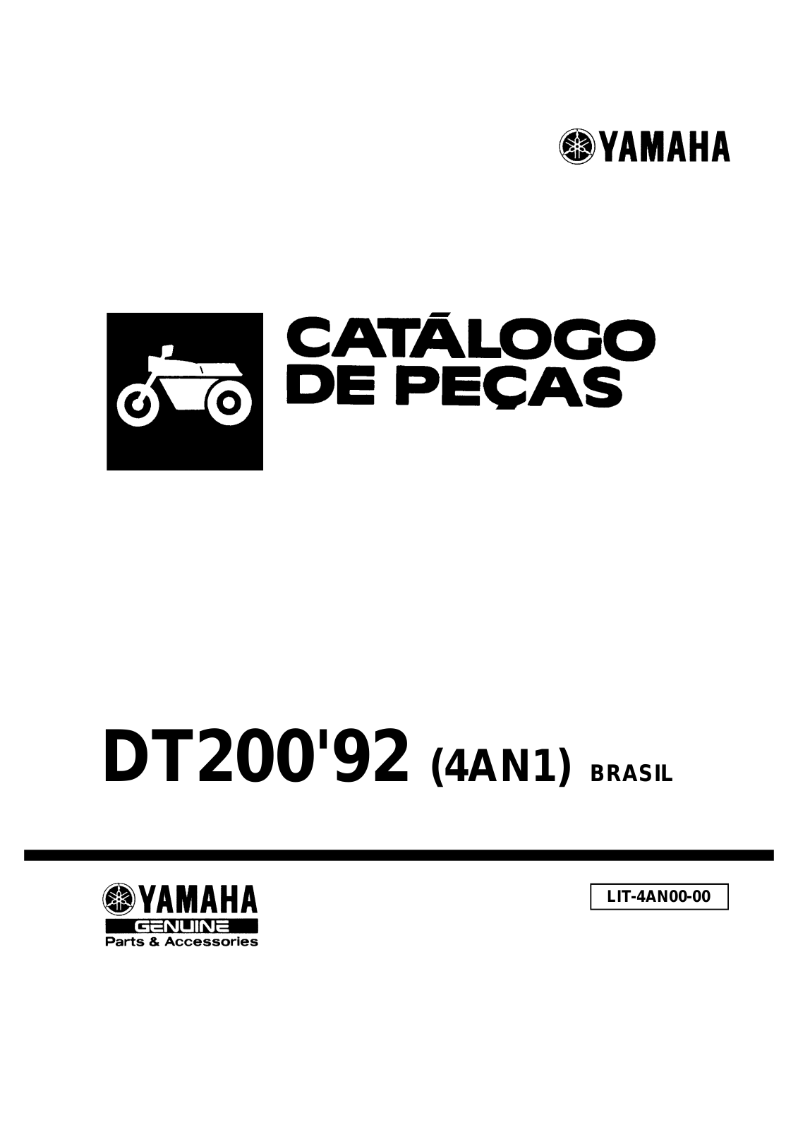 Yamaha DT 200 Parts Catalog