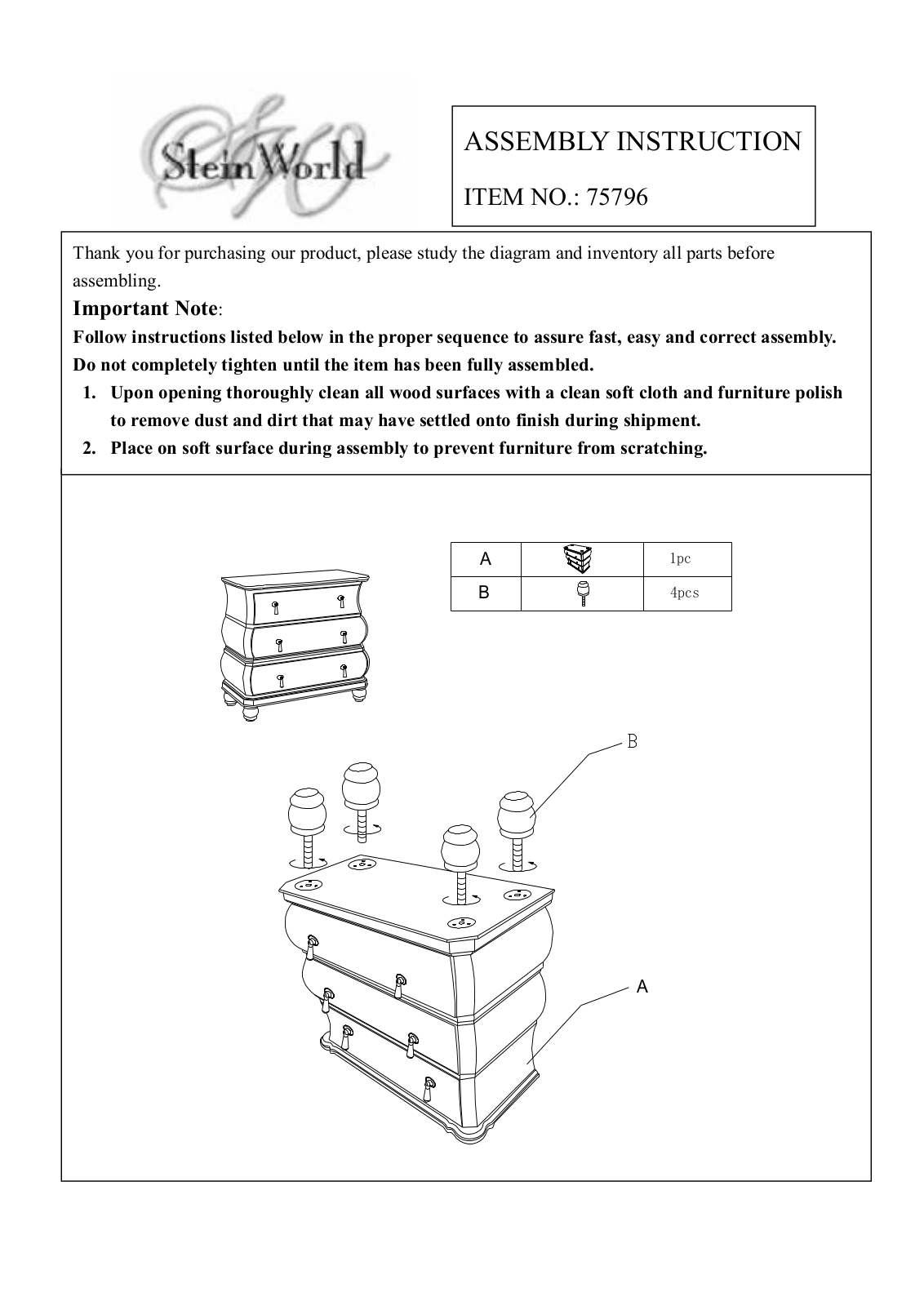 Stein World 75796 User Manual - ManualMachine.com