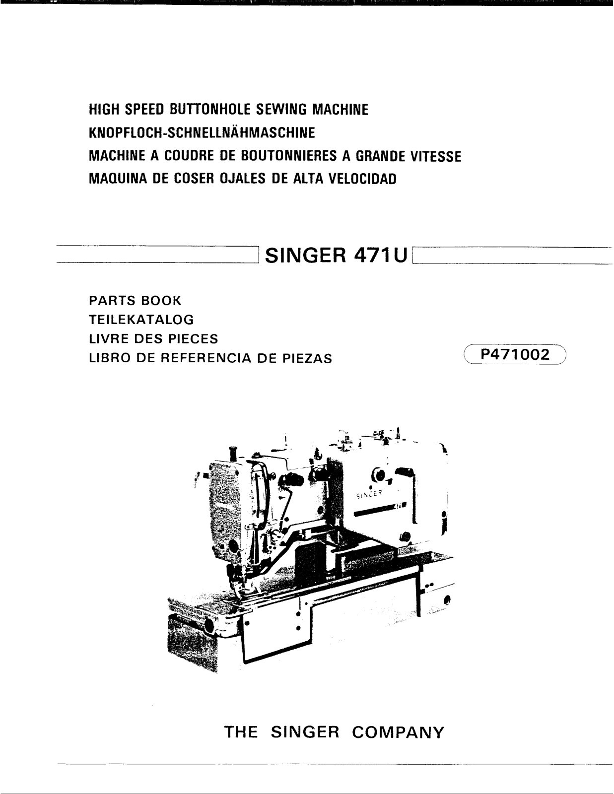 Singer 471U User Manual