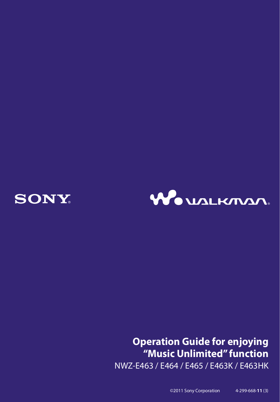 Sony NWZ-E463HK, NWZE464BLUE, NWZE463RED, NWZ-E463K, NWZ-E463 User Manual 2